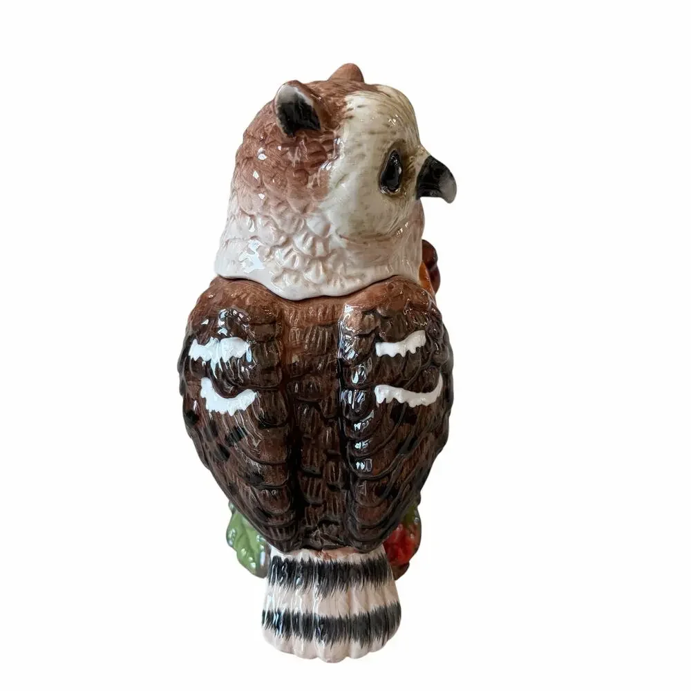 Heritage Harvest Owl Cream & Sugar Set Ceramic Fall Autumn Thanksgiving New